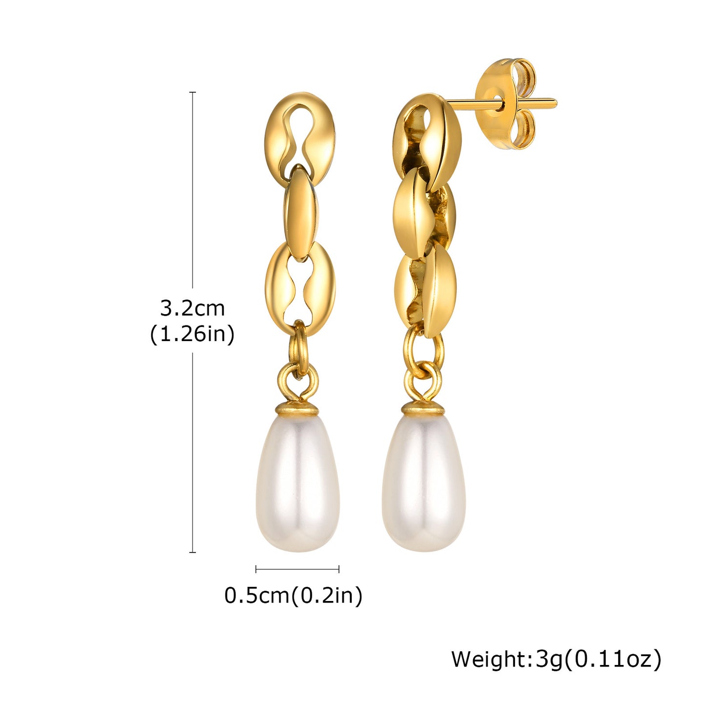 Azria – Edgy  Chain Earrings