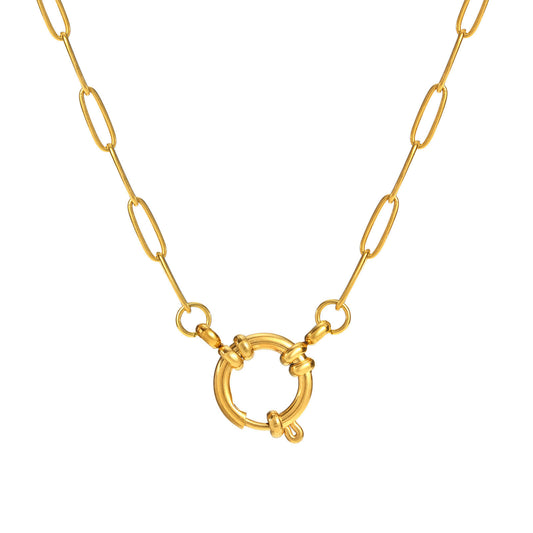 Aureva – Spring Clasp Necklace