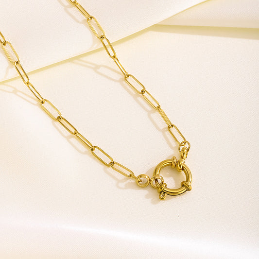 Aureva – Spring Clasp Necklace
