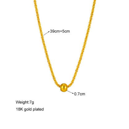 Lyra – Minimalist Wave Chain Necklace
