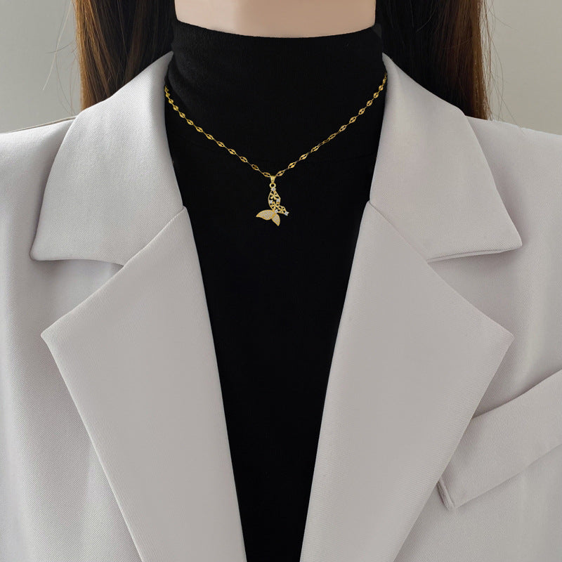 Elvina –  Butterfly Pendant Necklace