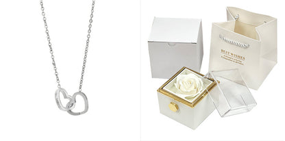 Rotating Soap Flower Rose Jewellery Gift Box – Elegant Packaging with Forever Rose