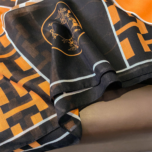 ELORIA – Retro-Chic Printed Scarf & Wrap for Women