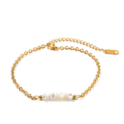 Aureya – Shell Pendant Chain Bracelet