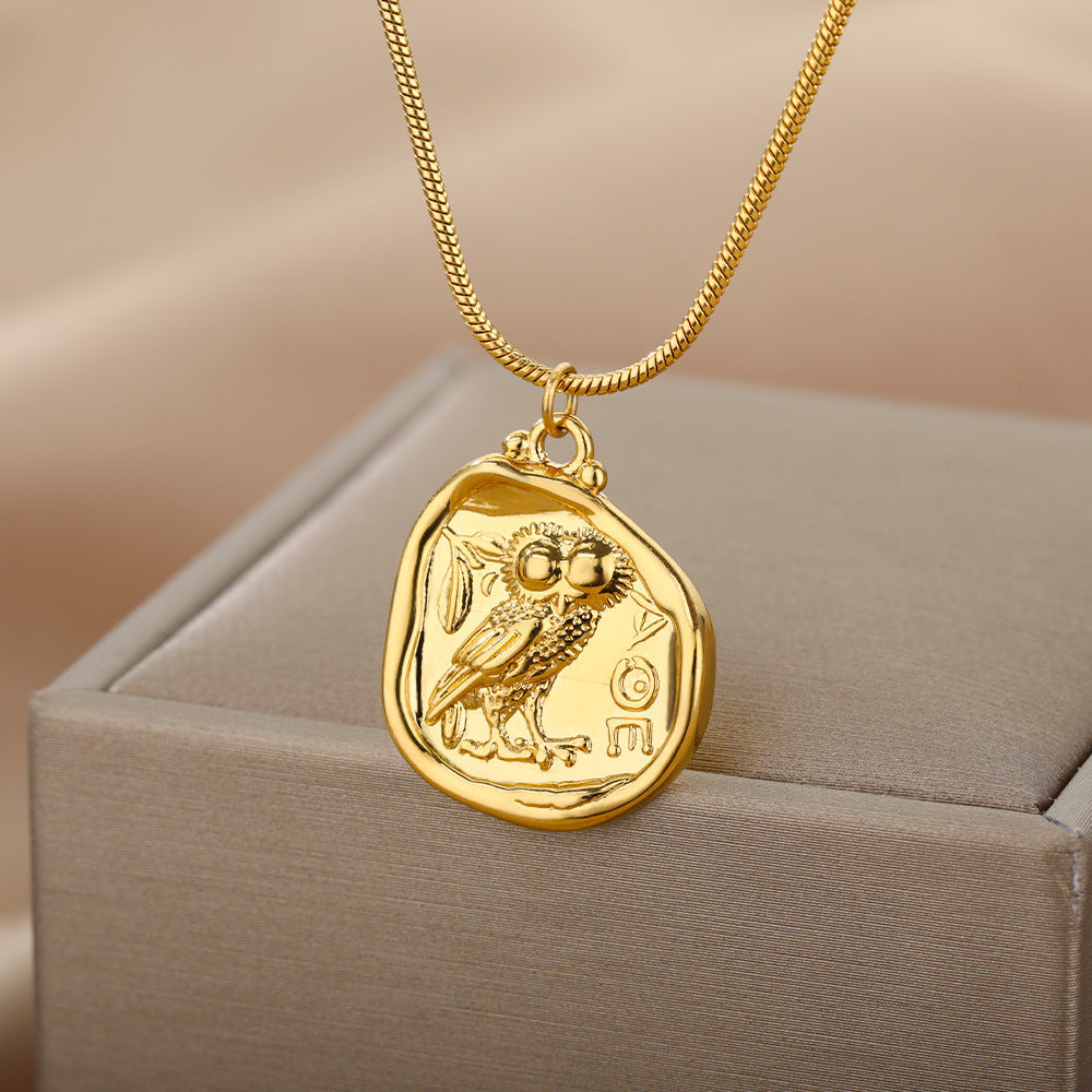 Solvia –Owl Charm Necklace