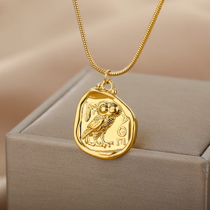 Solvia –Owl Charm Necklace