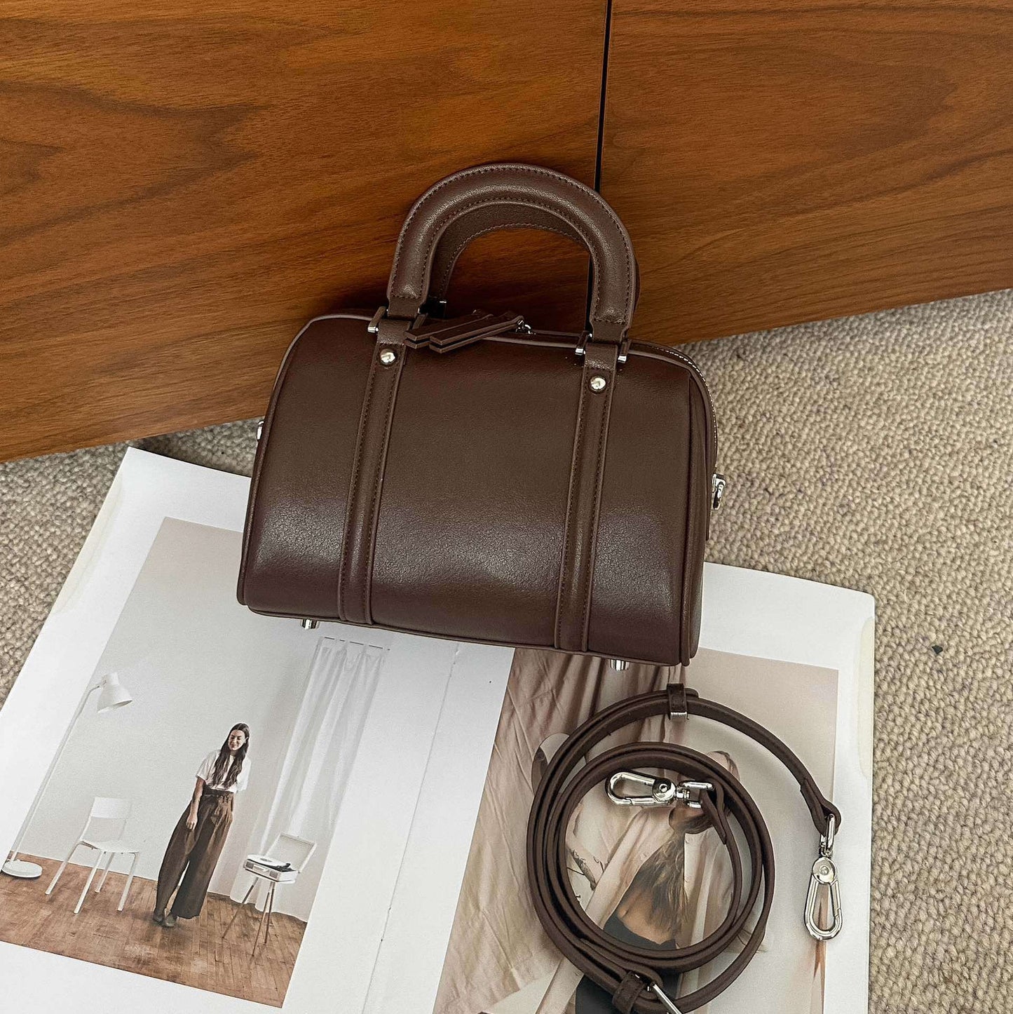 Lynea – Genuine Leather Crossbody Bag for Women