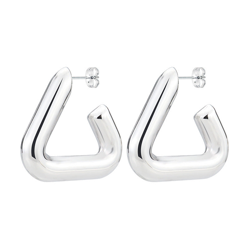 Aureya –  Geometric Hollow Tripod Earrings