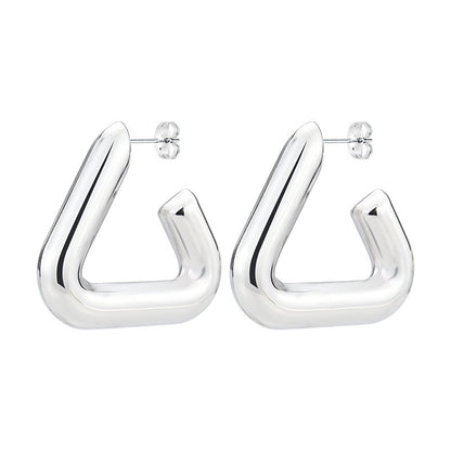 Aureya –  Geometric Hollow Tripod Earrings