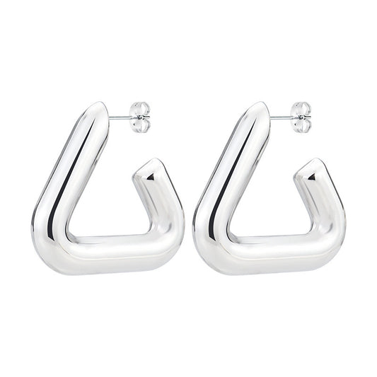 Aureya –  Geometric Hollow Tripod Earrings