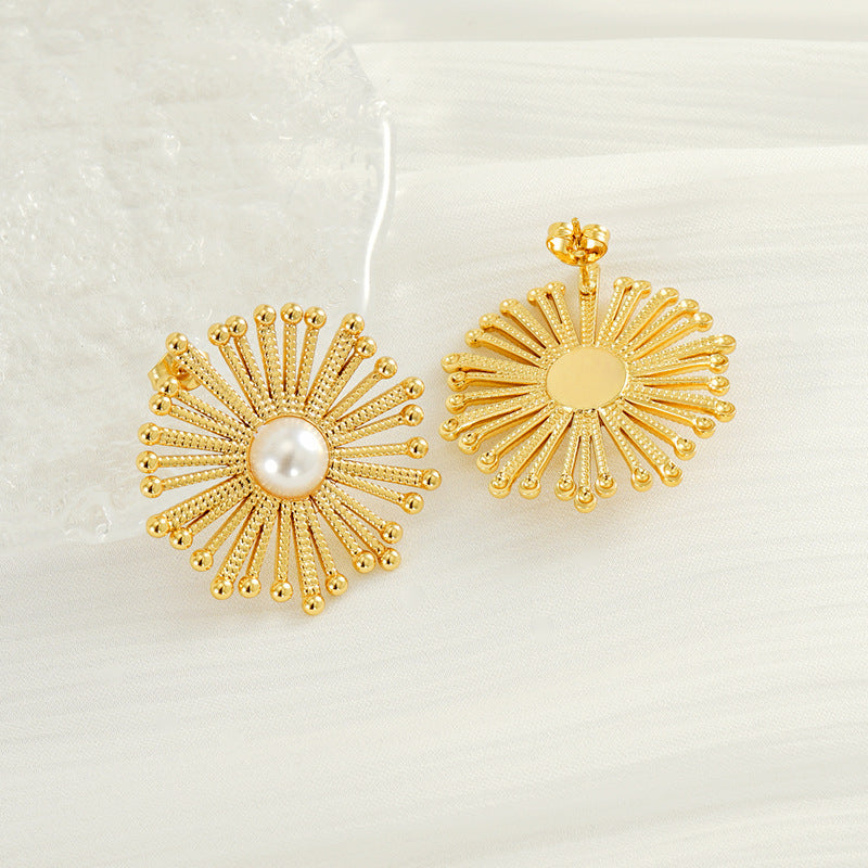 Sylori –  Pearl Flower Earrings