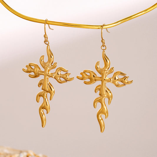 Lysera – Cross Dangle Earrings