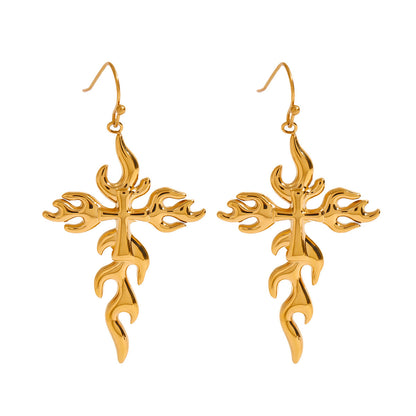 Lysera – Cross Dangle Earrings