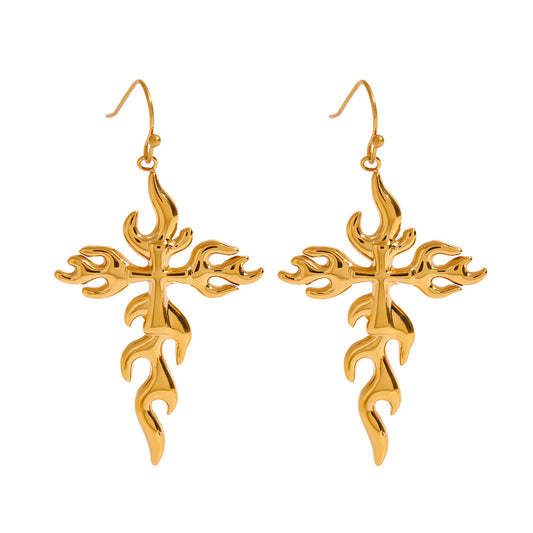 Lysera – Cross Dangle Earrings