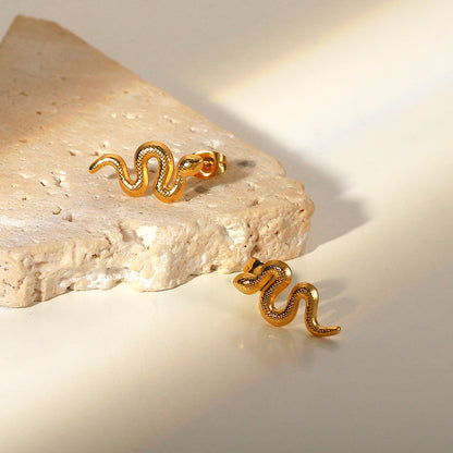 Serphina – Snake Stud Earrings